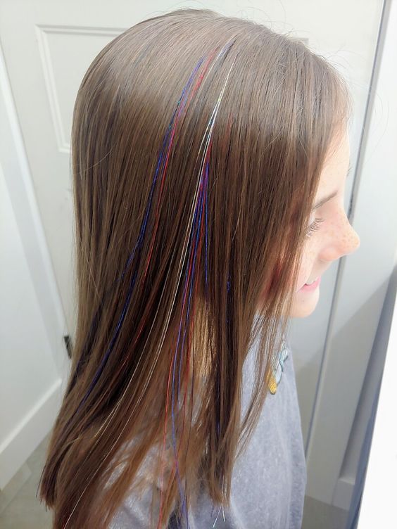 multicolor hair tinsel